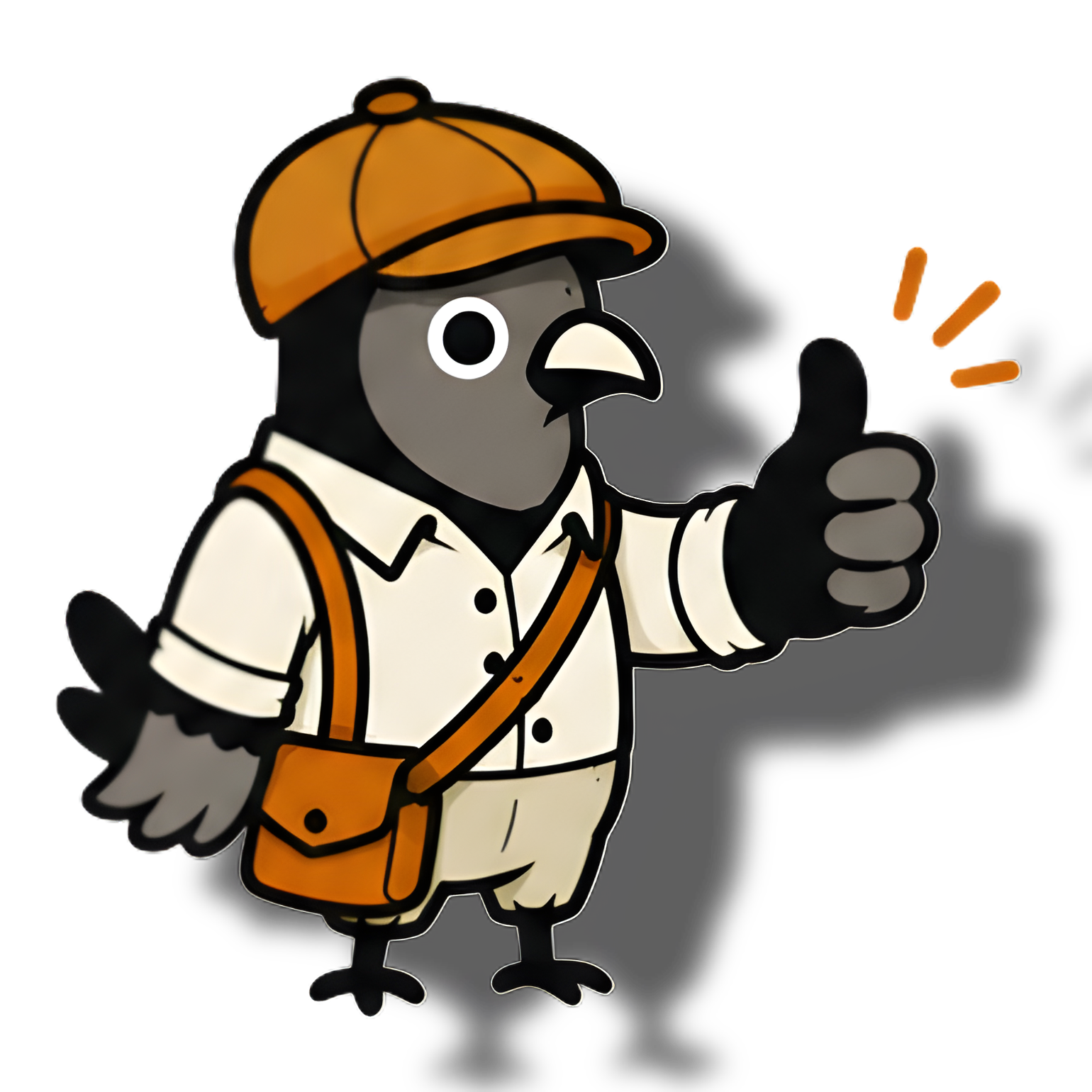 Mascot Thumbs Up Sticker