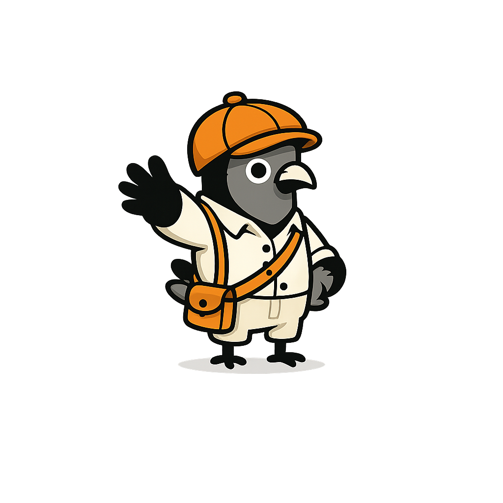 Mascot Waving Sticker